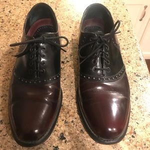 Florsheim Black/Brown Oxfords, Size: 9 D